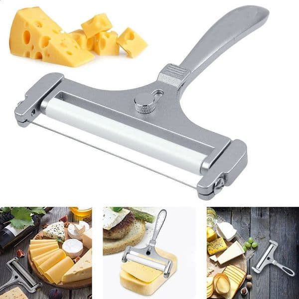 Cheese Butter Cutter 1pc Cheese Slicer Adjustable Grater Planer Aluminum Butter Nonstick Home Kitchen Slicing Tool 240925