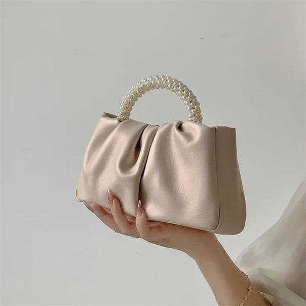 Fashion Pearl Handle Women Dinner Clutch Purse Handbags n Ladies Square Shoulder Bags Female Small Messenger Bag y240919