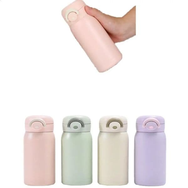 304 stainless steel mini cup coffee cup pop-up lock 220/320ml vacuum flame small capacity cup for girls 240923