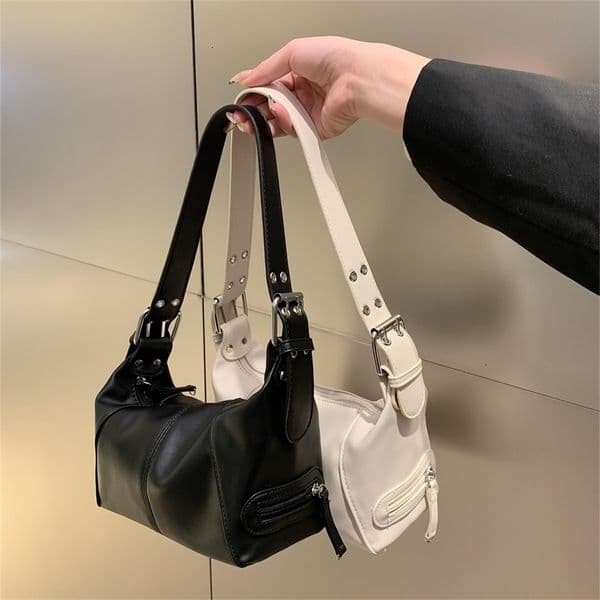 New bags Y2K Style Shoulder Bag For Women Trendy Motorcycle Handbag Minimalist Purse Girls Street Wear
