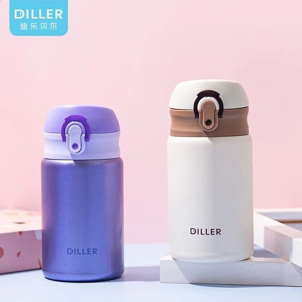 300ML Vacuum Insulated Bottle Gift Set Office Style Coffee Cup 316 Stainless Steel Water Bottle Portable Flame Cup 240923