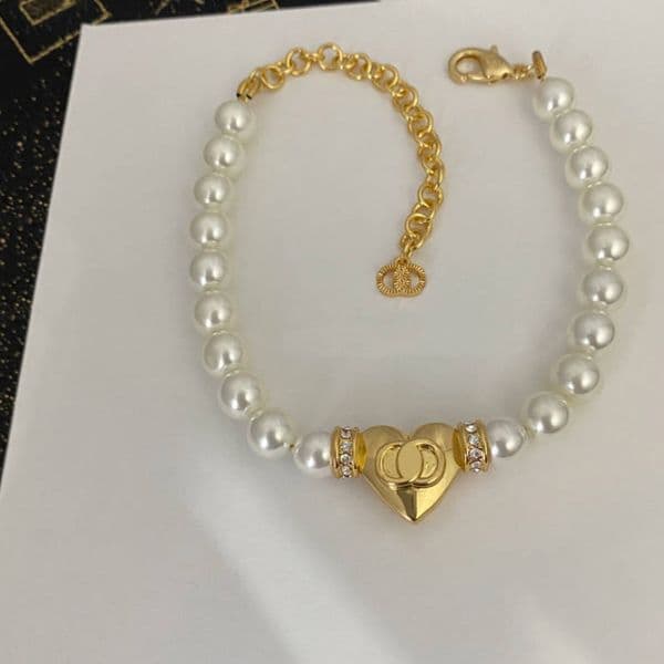 Luxury Gold-Plated Brand Designer Romantic Love Gift High-Quality Jewelry Chain Heart-Shaped Design Bracelet With Box Birthday Party