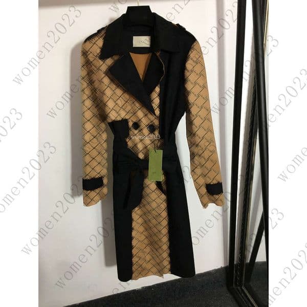 Women coat Designer Brand jacket design windbreaker trench coat Fashion Logo vacation woman Lapel deerskin velvet trench coat overcoat Sep 24