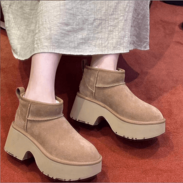 Australia Designer Classic Ultra Mini Boots Snow Boot Platform Short Women Fur Sheepskin Chestnut Sand Mustard Seed Beige Australian Winter Ankle 8cm