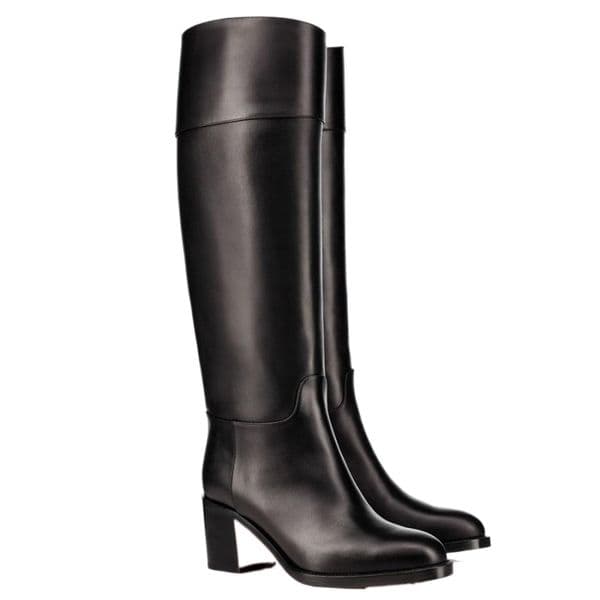 Winter Women Boots Luxurious Brand Tall Boot Karitube Black Sheeskin Calfskin Genuine Leather Over-knee Boot Wedding Party Dress Booties