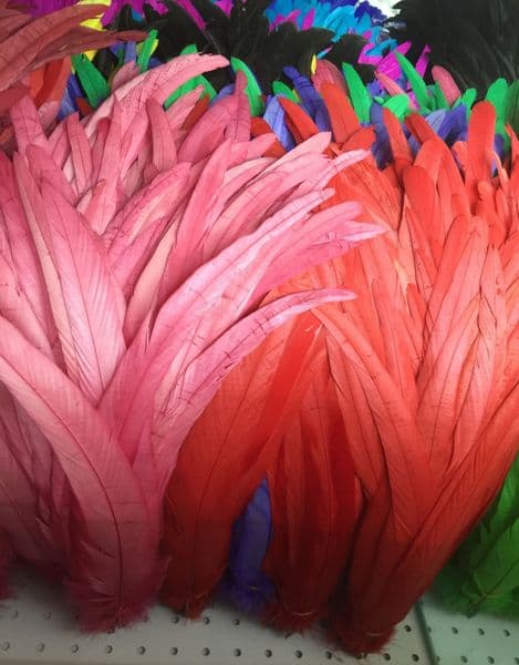 Other Event Party Supplies 200Pcs Rooster Pheasant Feathers for Crafts 25 30cm Stage Feather on The Head Plumes Carnival Accessories