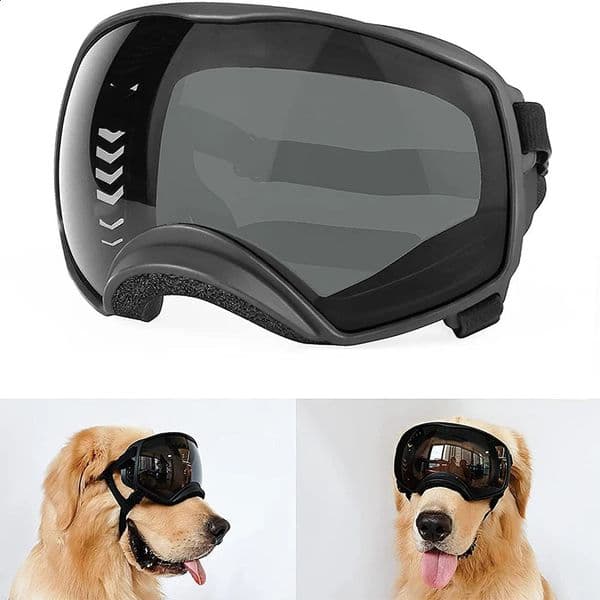 Wide field dog goggles large dog sports sunglasses UV protection soft pet windproof glasses 240923