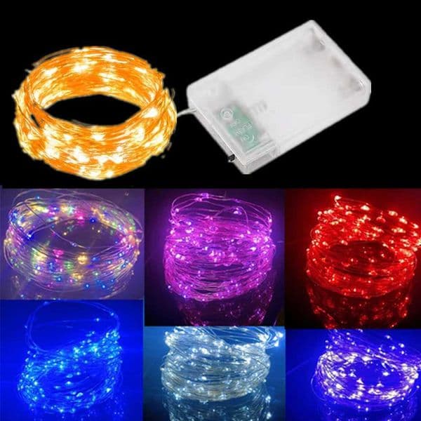 1M 2M 30M 20M 30M copper wire LED string lights holiday lighting fairy garden Christmas tree wedding party decoration Y240927