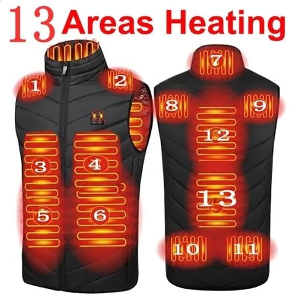 vest womens Usb jacket mens electric heating 240927