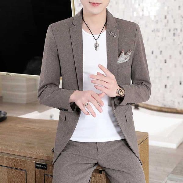 High Quality Stylish and Handsome Suit (suit + Trousers) 2024 New Mens Business Leisure Boutique All-in-one Two-piece Set M-5XLXJ240927