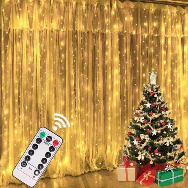 6M/3M LED Christmas lights fairy string lights curtains garden USB Festoon remote control Christmas decoration Y240927