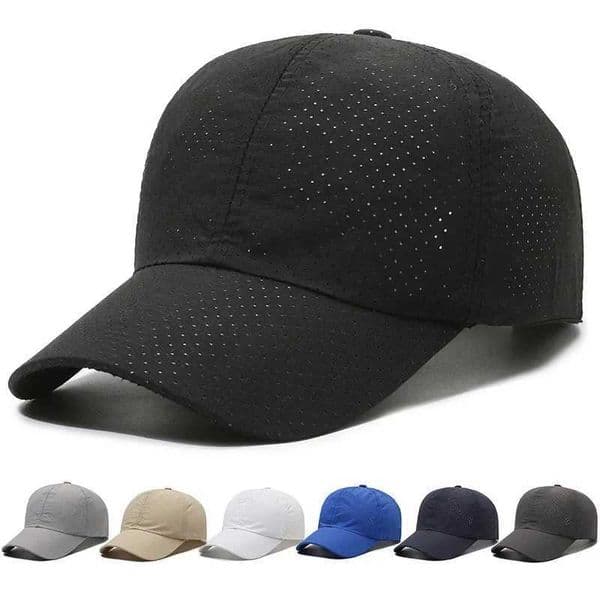 Sport Cap Headwears Women Men Mesh Baseball Cap Snapback Outdoor Breathable Golf Fishing body woman Hats Quick Dry Waterproof Sport Sunscreen Summer Ventilate B