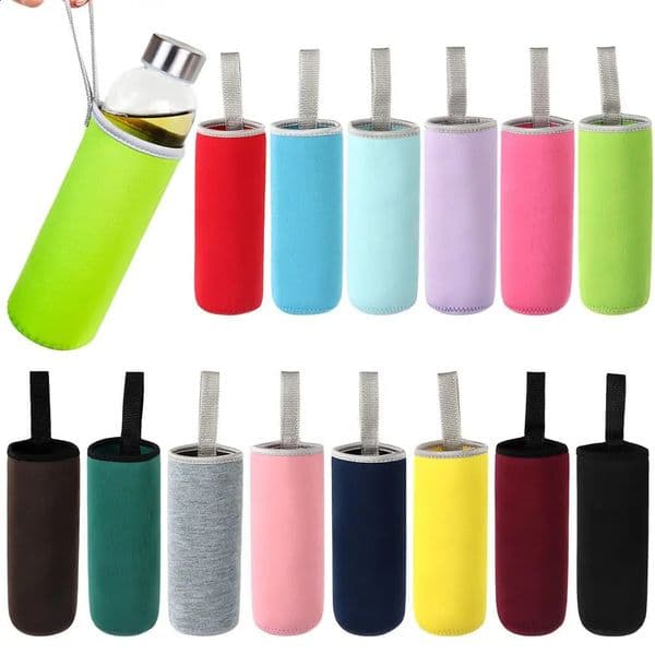 550ml portable chloroprene rubber vacuum cup cover water bottle cap insulation glass sports camping accessories 240926
