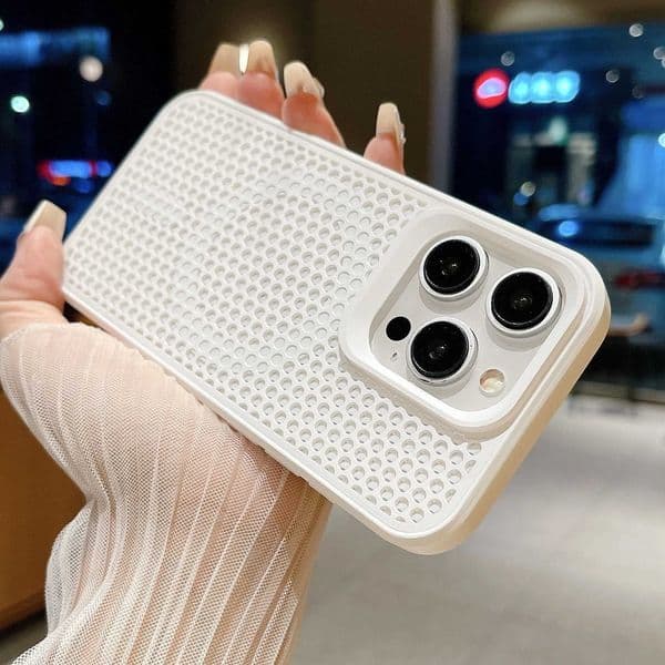 New Arrive Heat Dissipation Mesh For Magnetic Wireless Charging Case For IPHONE 16 15 14 Plus 13 12 11 Pro Max Breathable Cover M240927