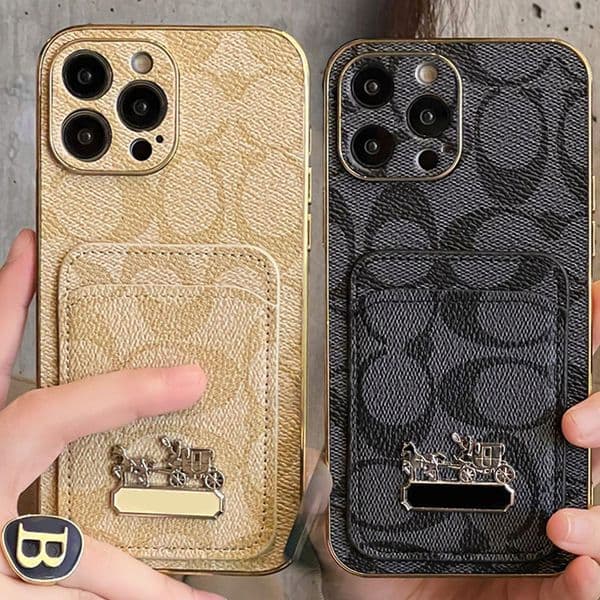 Fashion Leather PU Cell Phone Cases Designers for Iphone case 11 12 13 14 15 plus pro max Soft Case High Qualiry Real Cover Protective shell Protector with card pack
