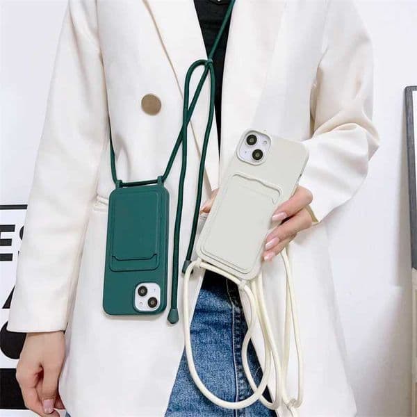New Arrive Crossbody Lanyard Strap Lanyard Phone Case For iPhone 16 15 14 Plus 13 12 11 Pro Max SE X XR XS Max Liquid Silicone Cover Coque M240927