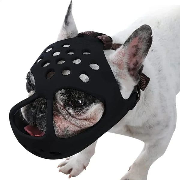 Soft silicone mouth for short burping dogs used for biting chewing licking French Bulldogs used for flat face 240923