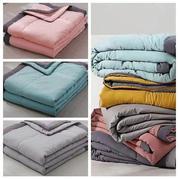 Double Sided Cooling Blanket Cold Effect SkinFriendly Conditioning Quilt Solid Color Spring Summer Cooler 240918