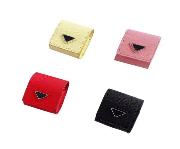 Luxury Designer Bluetooth Airpods headset protection Earphone case suitable for 1 2 Pro3 It is made of high quality leather and 41