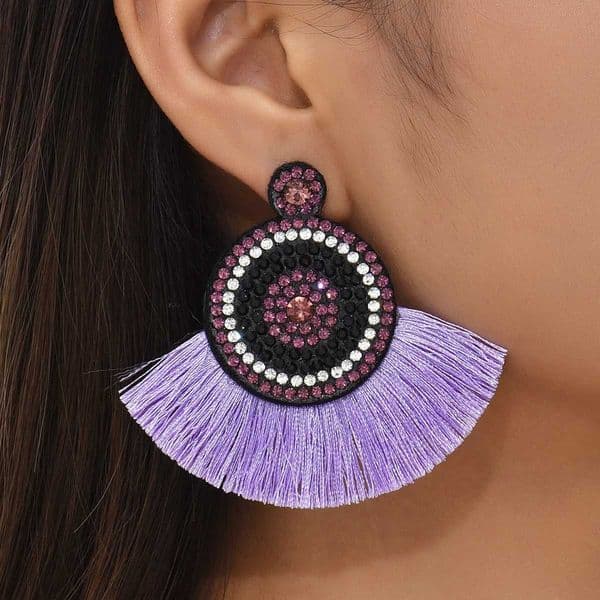 Fashion Bohemia Long Tassel Earrings for Women Ethnic Big Drop Earrings Statement Dangle Earring Fashion Jewelry pendientesX240928
