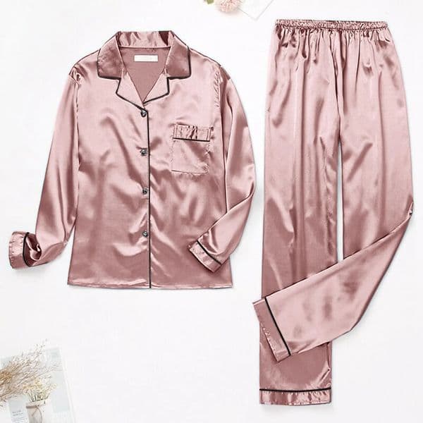 2026 New Pajamas For Women Winter Long Sleeves Sleepwear Sexy Lingerie Satin Pajama Sets Female Night Clothes Silk Pyjamas Loungewear