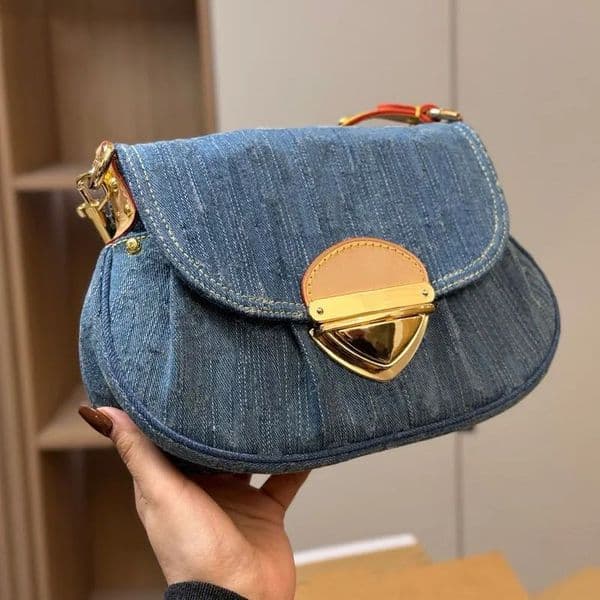 Designer messenger Bag hobo bags for woman Fashion Blue Denim Handbags designer crossbody leather cross body women lady purse Satchel bag