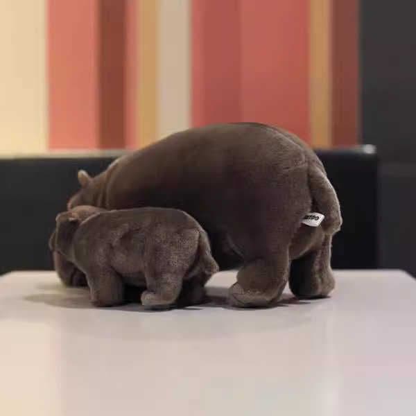 New Moo Deng Plush Bouncing Pig Plush Doll Dwarf Hippopotamus Doll