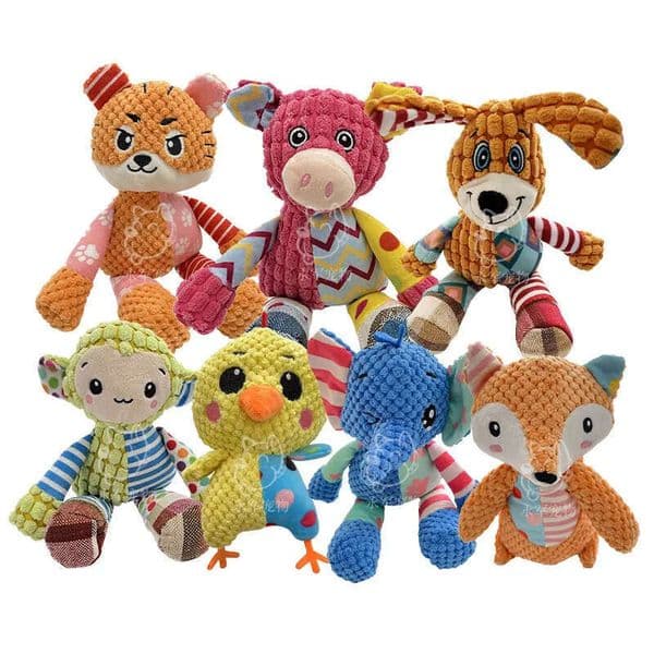 Sound New With Plush Making Toys Paper, Teeth Grinding, Bite Resistant, Cute Cartoon Dog Toys, Pet Supplies In Stock ,