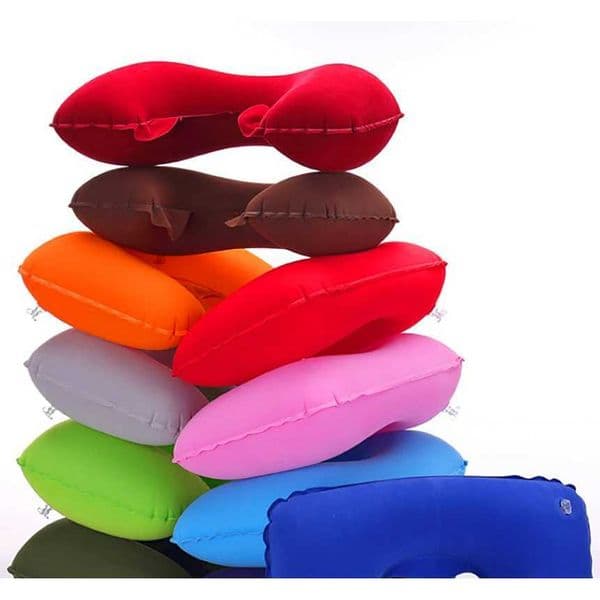 PVC flocking U-shaped pillow outdoor airplane travel pillow wavy core car head aviation certificate pillow Y240930