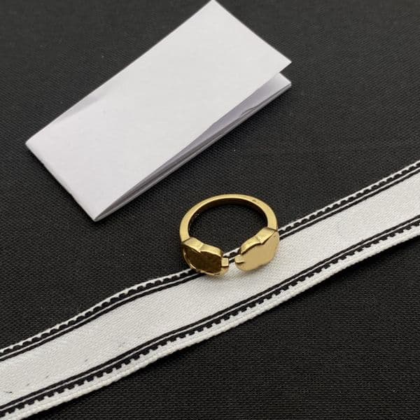 New Luxury Design Ring For Woman Ring Top Brass Gold Rings Women Fashion Jewelry Supply
