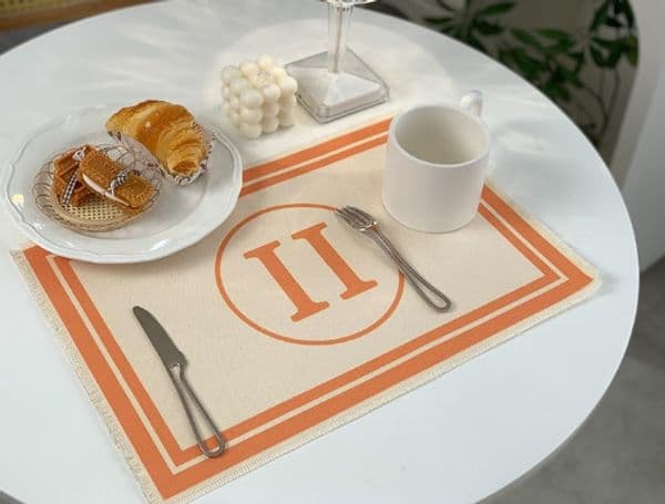 All-match Cotton and Linen Placemat Waterproof Disposable Coffee Cup Mat Sense Tablecloth Kitchen Mat Table Tea Set 29x43cm