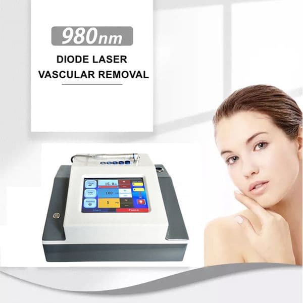 High Frequency Risk-free Vascular Vein Removal Machine 980nm Diode Laser Portable Vascular Removal Spider Vein Clearance Safe Laser Device