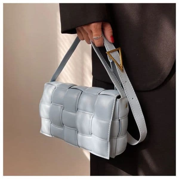 Designer Woven Bags Camera Shoulder Crossbody Bag Leather Flap Cross Body A-12 Luxury Handbag Women wallet purse Patchwork Color 240215
