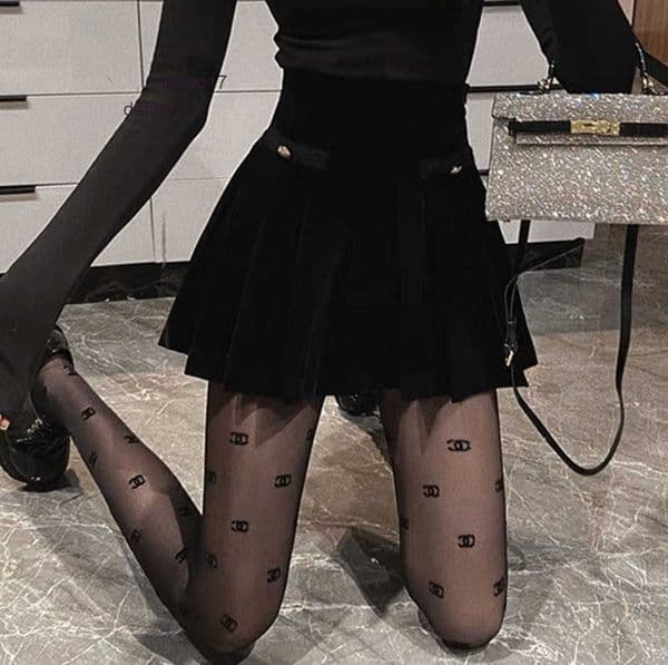gg designer wowe'fmens g tights Sexy Long Stockings for women Stocking Letters Pattern Fashion Thin Lace Mesh Tights Soft Breathable outdoor sexy socks 69f