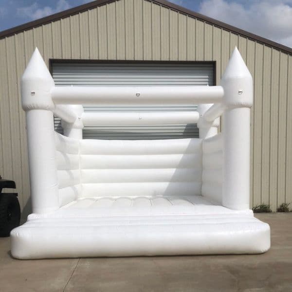 15x15ft wholesale Commercial White bounce house Inflatable Wedding Bouncy Castle Jumping Adult Kids Bouncer Castle for Party with blower free ship