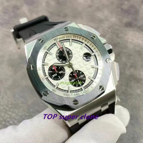 APF Timing function 26400 watch 3126 movement Diameter 44mm Ceramic bezel Natural rubber strap Sapphire crystal glass