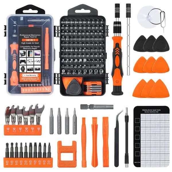 Precision Screwdriver Set140 in 1 Repair Tool Kit with 118 Bits Magnetic Screwdriver Set for ComputerLaptopPhone Etc 240115
