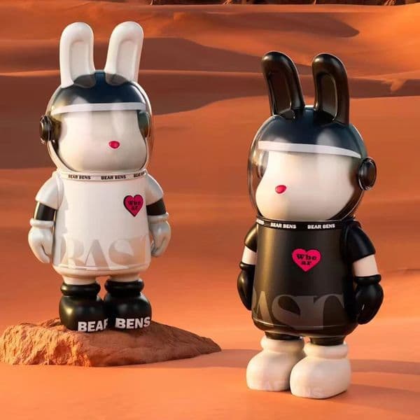550ML Thermos Mug 316 Stainless Steel Cartoon Children's Water Bottles with Straw Kawaii Rabbit Coffee Cup Portable Tumbler 240117