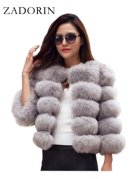ZADORIN S-5XL Mink Coats Autumn Winter Fluffy Black Faux Fur Coat Women Elegant Thick Warm Faux Fur Jackets For Women Tops 240117