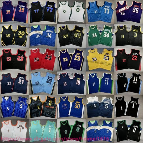2025 New Youth Basketball James Jersey Kids Boys Stitch Durant Tatum Brown Wade Morant Jerseys Breathable Sport Shirt for man