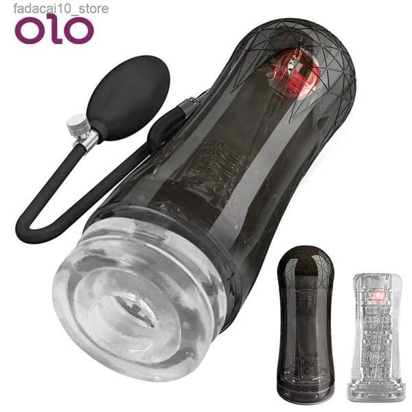 Other Health Beauty Items OLO Male Masturbator Penis Pump 10 Frequency Real Vagina Automatic Sucking Machine Adult For Men Q240119