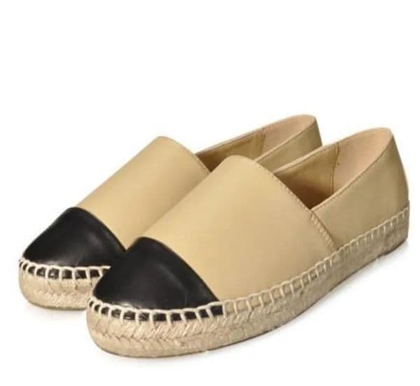 Woman shoes falt Woven shoe Casual outdoor shoe espadrilles Fabric dress Luxury sneaker Designer kid run shoes tweed slide Calfskin Leather