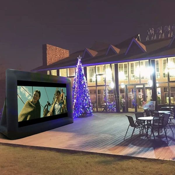 wholesale 12-36ft 16:9 Hot-salling inflatable Movie screen outdoor TV film projector Screens for yard event party With Factory Price