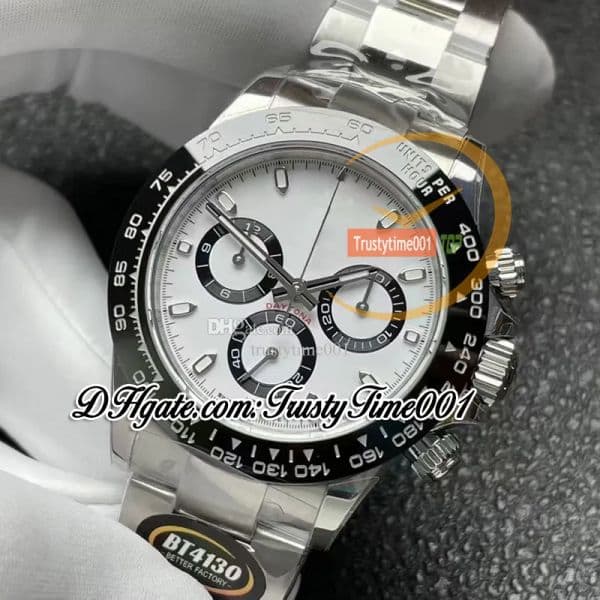 Other Clocks BTF V2 TH 12.2mm 116500 SA4130 Chronograph Automatic Mens Watch Ceramics Bezel Black Dial Stick Markers 904L Steel SS Bracelet