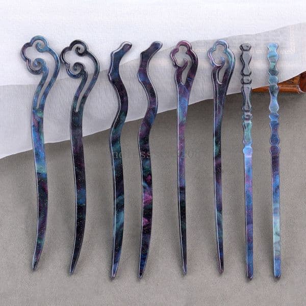 New Chinese Style Hair Sticks Acetate Chopstick For Women Hairpins Hair Clips Wedding Hair Fork Jewelry Hair Accessories