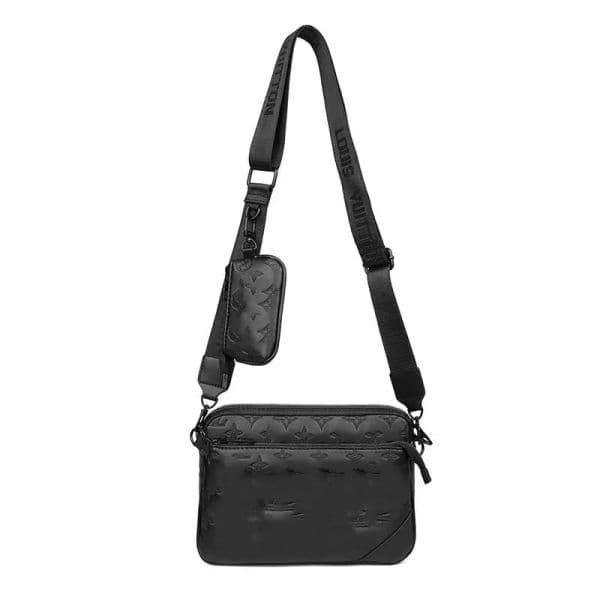2023 New Designer Men's Versatile Classic Embossed PU Triple-Piece Shoulder Crossbody Bag A77