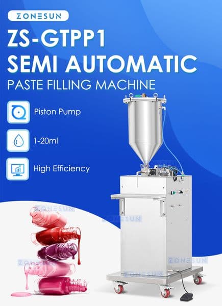 ZONESUN Syringe Filler Thick Liquid Skin Booster Tube Injector Gynecological Gel Filling Machine ZS-GTPP1