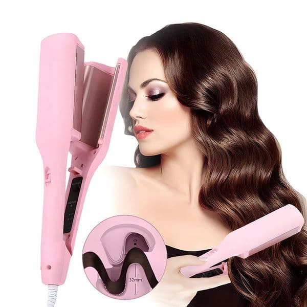 32mm Hair Wave Curling Iron Professional French Roll Curler Corrugated Wavy Styler Fast Heating Volumizing Styling Tool 0126 H260302