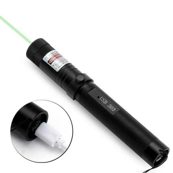 Pointer Laser Beam Pen: High Power Light Pen with USB Charging, Portable Long-Distance Illumination Tool for Presentations and Outdoor Activities