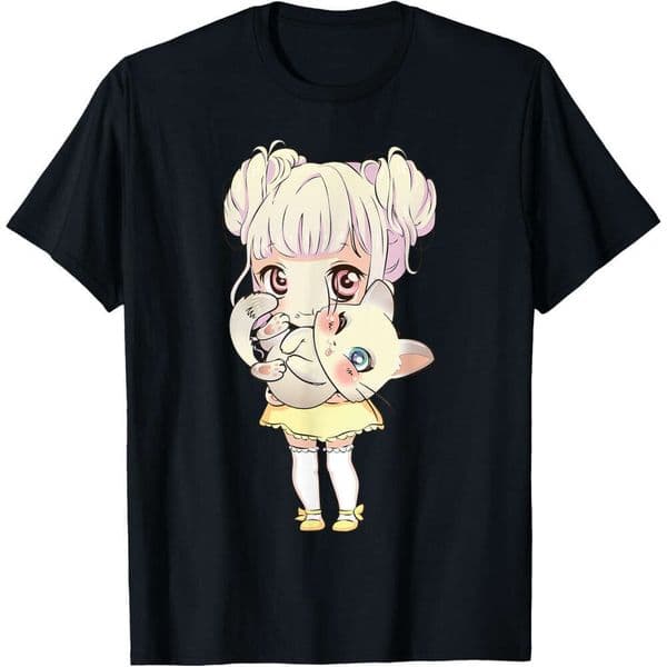 T shirt Mens Women Manga kawaii Graphic Otaku Anime and Cats Lover for Teen T-Shirt shirts tshirt graphic tee Casual tops summer clothes Short sleeve